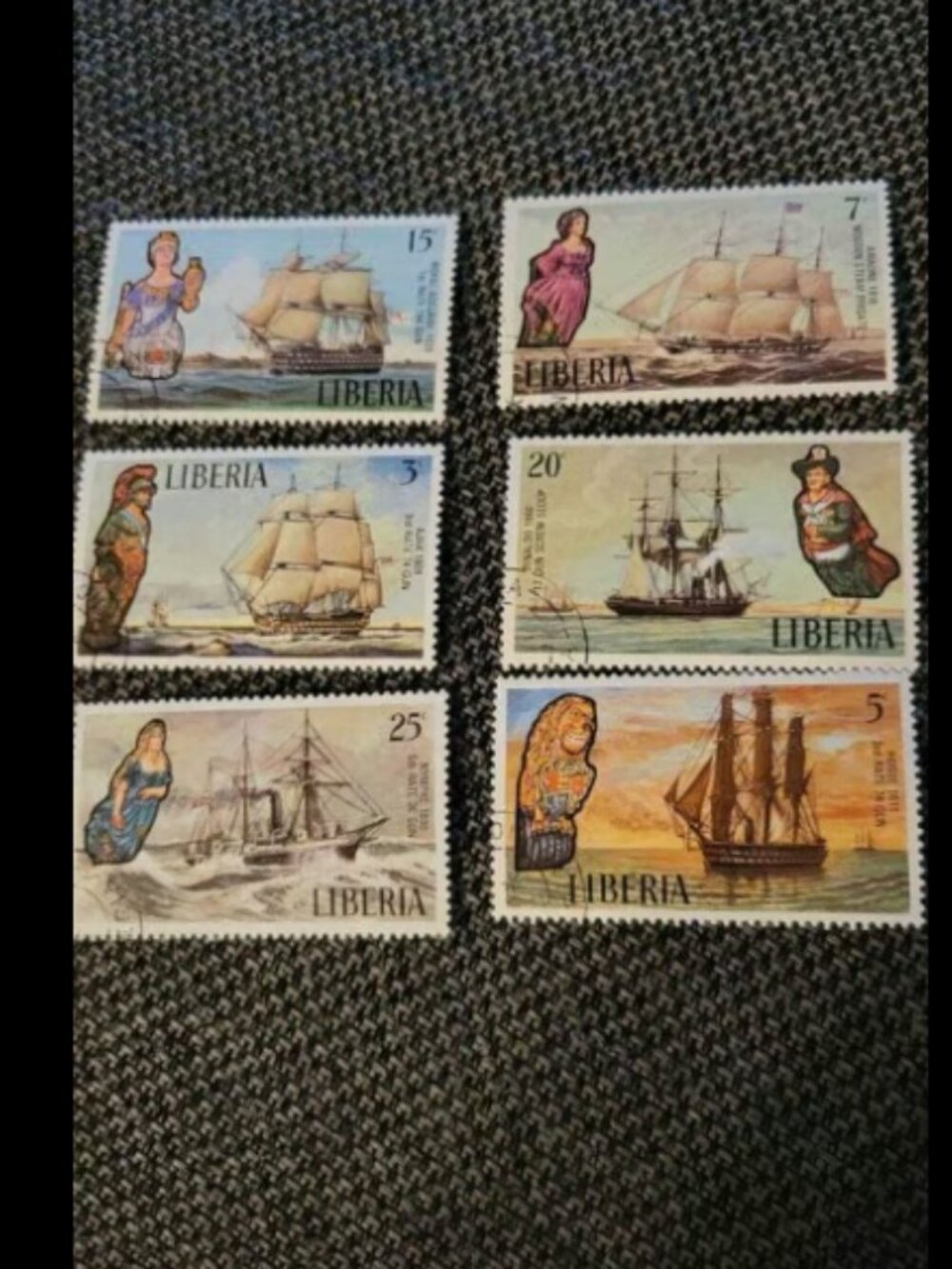 Liberia collectible stamp lot